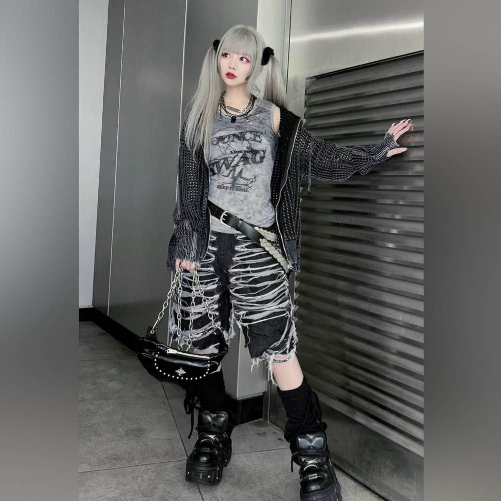 DND4des Bondage Denim Shorts